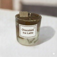 Waxera Chocolate Ice Latte Tasarım Mum - El Yapımı Bisküvi Detaylı Gurme Kahve Serisi