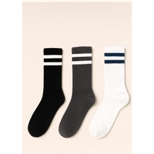 Katia & Bony Unisex Çizgi Desenli Soket Çorap  Mix