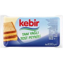 Kebir Tam Yağlı Taze Tost Kaşar Peyniri 1 kg - Mükemmel Eriyen Doğal Lezzet