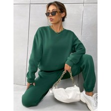 Risil-Nu Company Yeni Sezon 3 Iplik Sıfır Yaka Sweat - Eşofman Altı 3 Iplik Oversize Eşofman Takımı