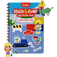 Neobebek STICK4EVER - Construction Site (Tak Çıkar Jelly Sticker Kitabı)