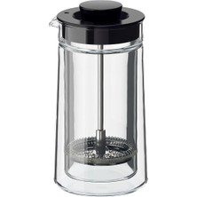UltraMint Paslanmaz Çelik French Press, Siyah, 0,3 L, Şık ve Dayanıklı Tasarım