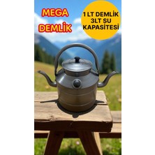 UltraMint Çift Taraflı 4l Çaydanlık ve Süzekli Kamp ve Avcı Seti