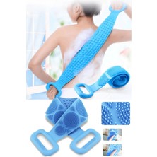 Munico Taraflı Lif Duş Kolay Yüzeyli Lifi Fırça Çift Banyo Silikon 70 Silikon Sırt Lif  ile Pratik Kullanım