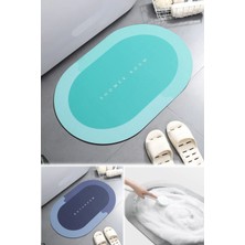 Munico Banyo Halı Kaymaz Zemin 55 x 35 cm Mutfak Ev Paspası Süper Emici Banyo Paspası Hızlı Kuruyan