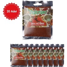 Yeşilyurt Tatlı Toz Biber 40 G | Doğal ve Katkısız Baharat x 20 Adet