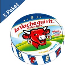 Pınar La Vache Qui Rit Üçgen Peynir (8 x 12,5 G) x 3 Adet - Eğlenceli ve Pratik Peynir Porsiyonları
