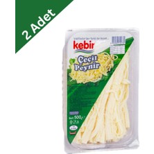 Kebir Tam Yağlı Taze Çeçil Peyniri 180 G x 2 Adet - Taze Süt Lezzeti ve Tel Tel Ayrılan Doku