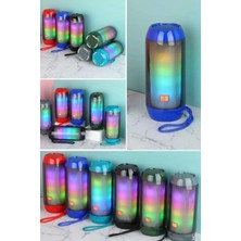 Munico Hoparlör Taşınabilir Stereo Bas Aydınlık Hoparlör Kablosuz Hoparlör Renkli LED Işıklı Su Geçirmez