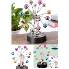 Munico Masaüstü Minyatür Büyük Boy Dönme Dolap Sürekli Hareket Newton Sarkaç Ev Ofis Dekorasyon Metal Sarka