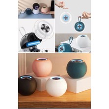Munico Kablosuz Taşınabilr Mini Speaker Rgb Ledli Yuvarlak Kablosuz Speaker Şarjlı Kaliteli Taşınabilir Bas