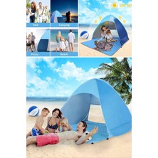 Munico Plajda Kolay Kurulum Çocuk Yetişkin Balıkçı Çadırı Güneş Koruması Kamp Doğa Deniz Için Pop Up Çadır