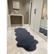 Doğuş Peluş Halı Ultra Soft Gri Yumuşak Dokulu Peluş Halı Çift Kafa Post