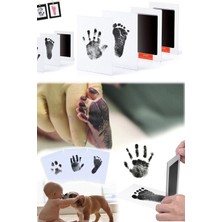 Munico Minik Bebek Parmak Ayak El Baskı Seti Temassız Hijyen Evcil Hayvan Pati Fotoğraf Anı Kağıdı Orta Boy