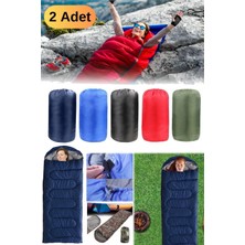 Munico 2 Adet Rüzgara Dayanıklı Tulum Kamp Profesyonel Spor Outdoor Uyku Tulumu Sıcak Tutan Kamp 190X70 cm