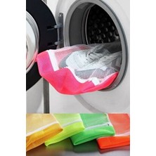 Munico 1 Adet Makinede Zarar Vermeden Ayakkabı Yıkama Filesi Soyulma Boya Atma Engelleyici Yıpratmaz Fileli