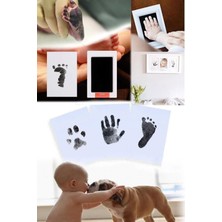 Munico Minik Bebek Parmak Ayak El Baskı Seti Temassız Hijyen Evcil Hayvan Pati Fotoğraf Anı Kağıdı Büyük