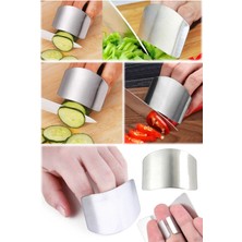 Munico 2'li Mutfak Aparatı Pratik Parmak Koruyucu Kesme Engelleyici Parmak Koruyucu Paslanmaz Çelik Koruma