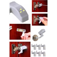 Munico Iç Menteşeye Takılan LED Press Aparatlı Dolap Kapısına Göre Aydınlatan Mutfak Lavabo Işığı