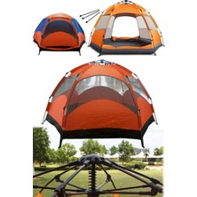 Munico 30 Saniyede Kurulum Çadır 3 Metre x 3 Metre Kamp Çadırı Otomatik Pro Kamp 8 Kişilik Waterproff Smart