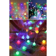 Munico 4 Metre Ev Bahçe LED Dekor Sarkıtma Lambasıyılbaşı Ağacı Top String Işıkları Peri Rengarenk LED