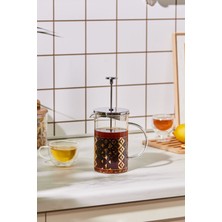 UltraMint 600 ml Cam French Press, Şık ve Dayanıklı Çay ve Kahve Demleme Aracı