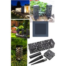 Munico 8'li Güneş Enerjili Bahçe Villa Aydınlatma Solar Şarj Kiti Aydınlatma Şık Tasarım Lamba Seti Site Ev