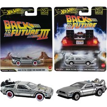 Hot Wheels Premium Back To The Future Time Machine 1955 - 2 Araç Set (1/64)