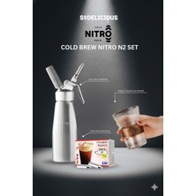 UltraMint Soğuk Demleme Kahve Seti 500ML Paslanmaz Sifon ve N2 Kartuşları