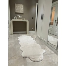Doğuş Peluş Halı Ultra Soft Krem Yumuşak Dokulu Peluş Halı Çift Kafa Post
