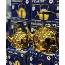 UltraMint Gold Renkli 2’li Çaydanlık Takımı – Paslanmaz Çelik, Indüksiyon Uyumlu, Şık