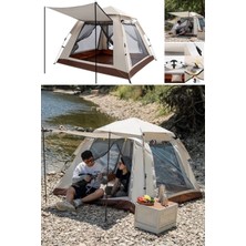 Munico Park Çadırı 3-4 Kişi Portatif Kamp Entegre Tam Otomatik Kamp Çadırı Su Geçirmez Taşınabilir Çadır