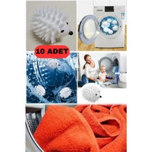 Munico 10'lu Kirpi Kurutucu Topu Yeniden Kurutucu Makine Anti Statik Çamaşır Makinesi Topu Her Eve Lazım