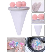 Munico Tüy Yakalayıcı Filtre Örgü Poşet Temizleme Topu Torbası Kirli Fiber Toplayıcı Çamaşır Makinesi Topu