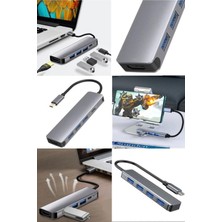 Munico Yüksek Performanslı 6'i 1 Arada USB C Türünden Office Çevirici Macbook 6 In 1 Çevirici Pratik Huawei