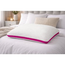 Pufymax Yeni Nesil Organik Lateks Uyku Yastığı,omurga Dostu Klimalı Yastık 2000GR(FUŞYA)