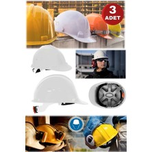 Munico 3 Adet Güvenli Işçi Beyaz Mühendis Mimar Müteahhit Iş Güvenliği Bareti Inşaat Sanayi Havalandırmalı