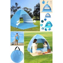 Munico Taşınabilir Pop Up Beach Gölgelik Güneş Barınak Açık Kamp Balıkçı Çadırı Kolay Çocuk Yetişkin Için