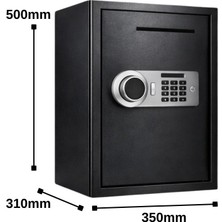 Dbpos Para Kasası Şifreli,parmak Izi,anahtarlı / 31 x 35 x 50 cm