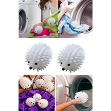 Munico 2 Adet Kurutucu Topu Çamaşır Makinesi Temizleme Top Yeniden Kullanılabilir Kirpi Yıkama Çamaşır Topu