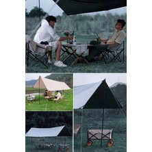 Munico Çadır Brandası Tente Güneş Gölge Yağmur Barınağı Plaj Kamp Piknik Sıvı Geçirmez Tente Pratik Çadır