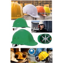 Munico Yeşil Baret Şantiye Ayarlı Inşaat Şık Kalite Sağlık Personeli Bareti Profesyonel Iş Güvenlik