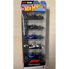 Hot Wheels Formula 1 5'li Set Yeni 2025 Araçları Mercedes, Red Bull, Alpine, Haas, Williams