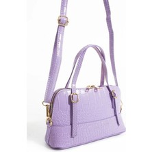 Legend Aksesuar Kadın Kroko Desen Deri Çapraz El ve Omuz Çantası