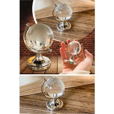 Munico Işyeri & Ev & Ofis Terfi Tebrik Hediyelik Büyük Boy Gümüş Çerçeve Atlas Dünya Haritası Masaüstü Cam