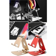 Munico Metal Masaüstü Tablet Tutucu Masa Hücresi Katlanabilir Uzatma Destek Masa Cep Telefonu Tutucu Stand