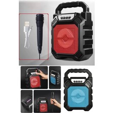 Munico Mikrafon & Bluetooth Seaker Hoparlör Seti Karaoke Şarkı Eğlence Hoparlörü Eğlence Aleti Cihaz 4.2set