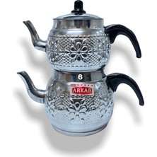 UltraMint Jumbo Alüminyum Çaydanlık, Şık Motif, 4,50 Litre Kapasite