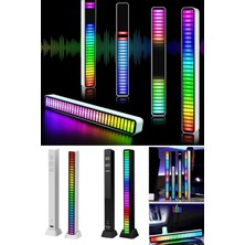 Munico 32 Bit Müzik Seviyeleri Gösterge Işığı Ses Spektrumu Rgb LED Işık Ritim Darbe Renkli Sinyal Işık Bar