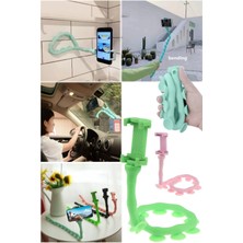 Munico Tırtıl Tasarımlı Vantuzlu Telefon Tutucu Her Yüzeye Yapışabilir Tüm Telefonlarla Uyumlu